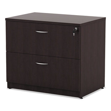 Alera® Alera Valencia Series Lateral File, 2 Legal-letter-size File Drawers, Modern Walnut, 34" X 22.75" X 29.5" freeshipping - TVN Wholesale
